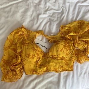 Saints + Secrets Corset crop top ONLY GOLD/YELLOW available